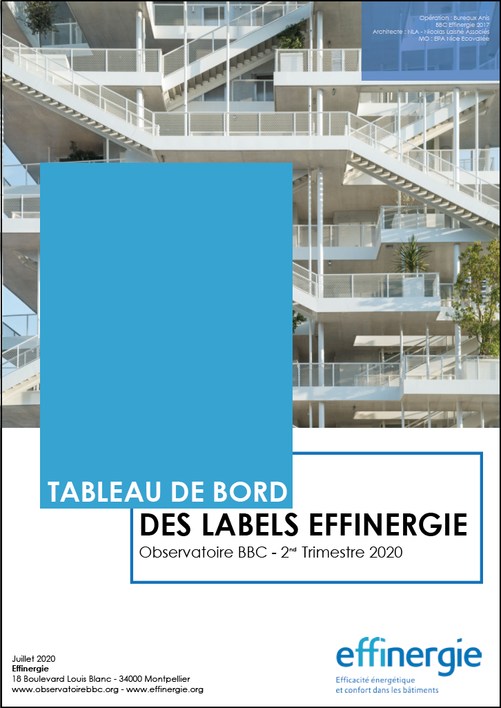 COUV tableau de bord des labels Effinergie au 2nd trimestre